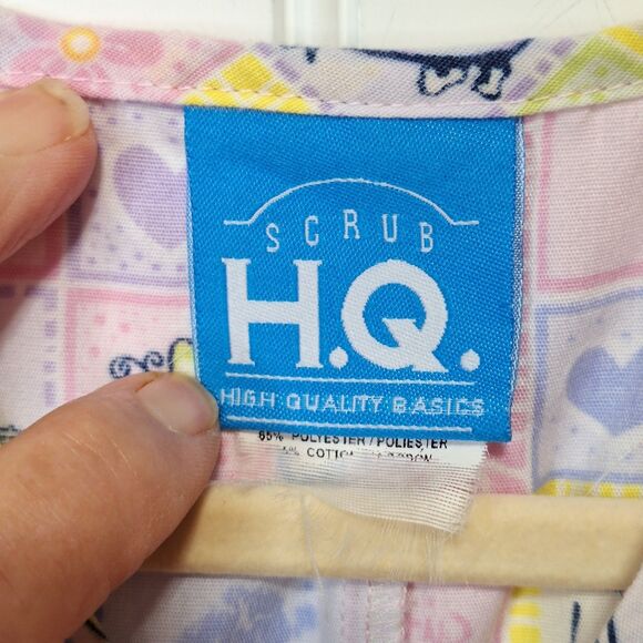 Womens Size L Short Sleeve Scrub Tops Nursery Baby Child Various Brands Lot Of 4 - Picture 12 of 14